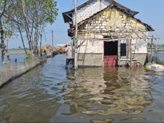 Rob Kembali Meninggi, Puluhan Rumah di Tunggulsari Kembali Tergenang